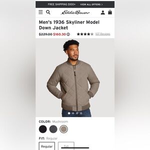 Eddie Bauer 1936 Skyliner Down Jacket